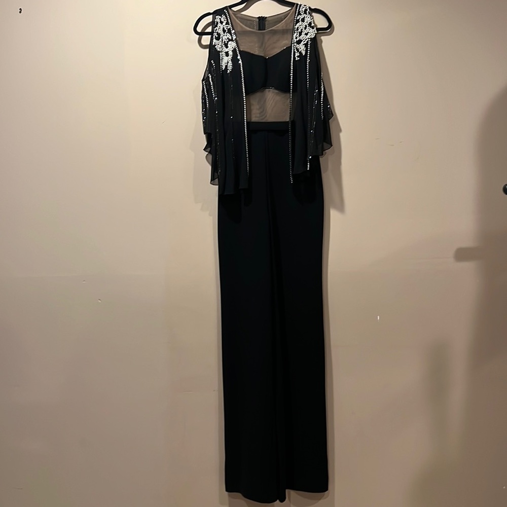 New with tags fancy beaded romper with pearls & crystals size 38 Never worn NWT